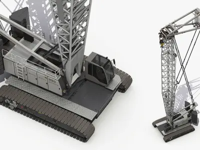 Generic Crawler Crane Rigged 3D model