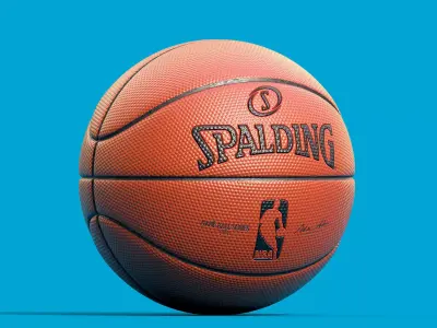 Spalding Basketball - Clean and Dirt 3D model
