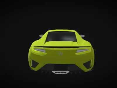 acura-nsx-car 3d model Low-poly 3D model