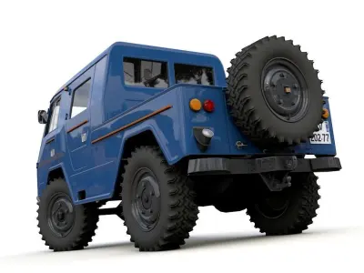 VOLVO LAPLANDER C202 CREWCAB 1977 3D model