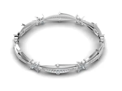 Diamond Jewelry Bangle Bracelet 3D print model purchase