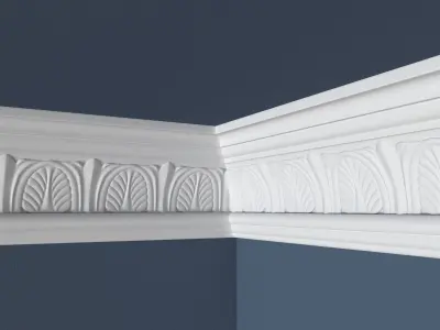 Decorative Crown Molding 3D model shop