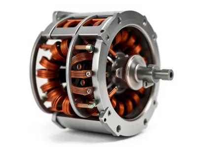 Electric Motor Model Pack  Detailed Mechanical Component Low-poly 3D model