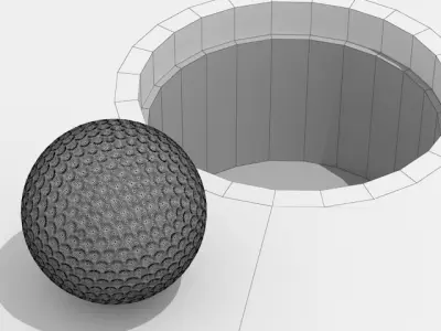 Golf ball 3D model