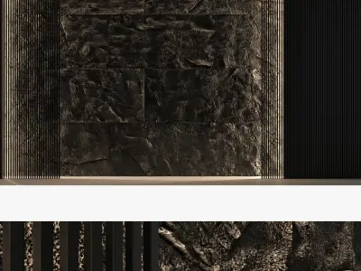 Decorative wall panel set 62 3D model