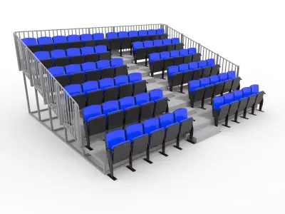 Bleachers 17 3D model