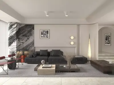 Living Room Scene 14 3D model