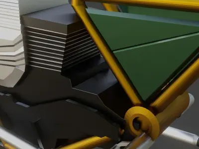 First bike Free low-poly 3D model