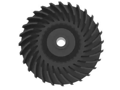 Impeller and pulley of the BOSCH ARM 3D print model