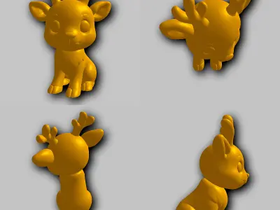 Deer - Kawaii Animals Collection 3D print model