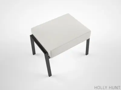Holly Hunt Stilt Coupe Ottoman 3D model