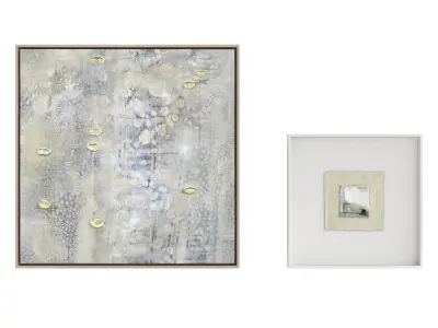 Abstract Painting Frame Set 02 3D model