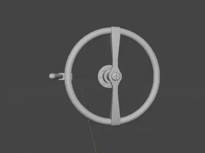 LARGE STEAMPUNK TURNWHEEL - RogueFilmProductions Low-poly 3D model