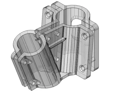 Additional carbon bars for the Matrice 300 RTK 3D print model