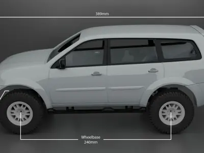 2008 Mitsubishi Pajero Sport  3D print model