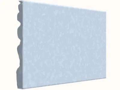 Rough Travertine Wall Asset 3D model