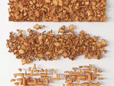 Splinter brick trash n1 3D model