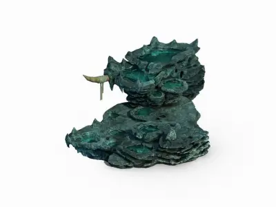Stone Zhen De Dong - Mountain Rock - Stream Pool 02 3D model