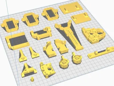 All new Tamiya TT01 RWD drift conversion kit stage 1 3D print model