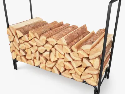 Firewood Rack for Fireplaces 3D model