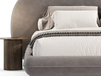 Wabi bed by Saba Italia 3D model