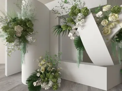 Floristry Fine art display 3D model