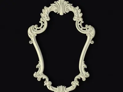 carved mirror 3D model 7