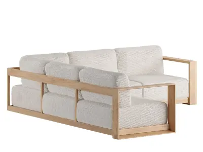  Ambra sofa 5 seater Low-poly 3D model