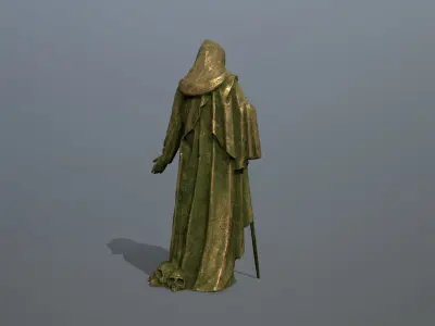 statue  Low-poly 3D model