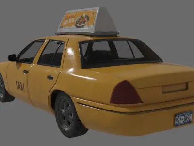 Classic Taxi 3D model