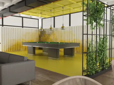 Go-Kart Cafe Restaurant 3D model