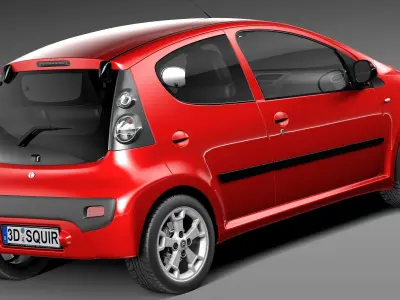 Citroen C1 5-doors 2013 3D model