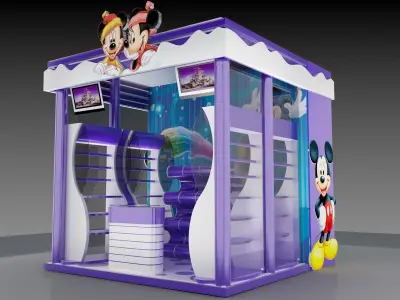 Booth Exhibition Stand a204 3D model