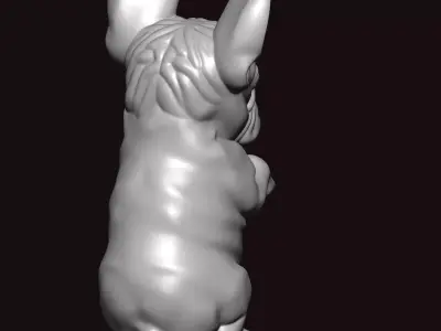 french bull dog body 3D model