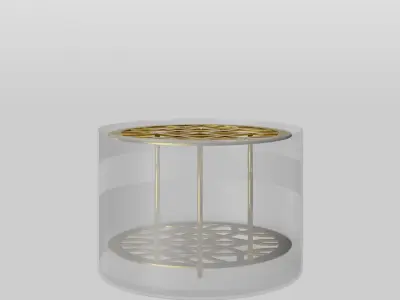 Meadow Vase Small Brass Low-poly 3D model