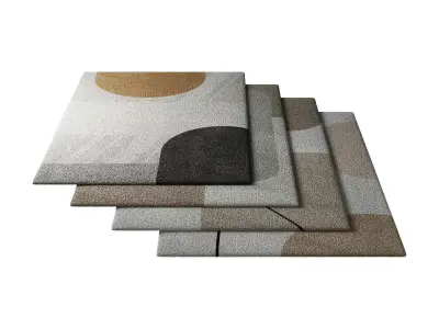 Rug Set 08 3D model