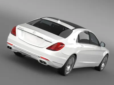 Mercedes Maybach S400 X222 2015 3D model