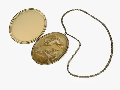 Pendant gold 3D model