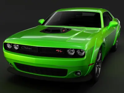 Dodge Challenger 392 HEMI Scat Pack Shaker Widebody 2017 3D model