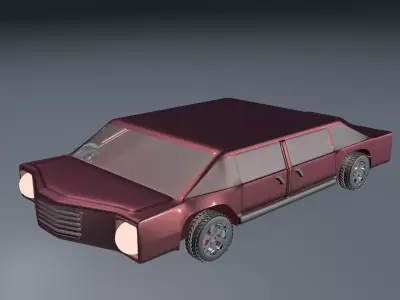 Car For Video Games 3D model