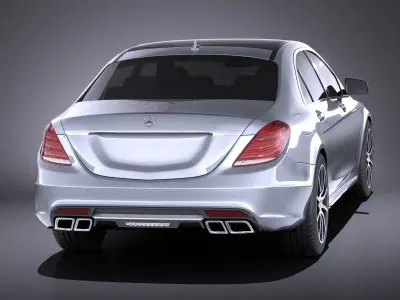 Mercedes-Benz S-Class S63 AMG 2016 VRAY 3D model