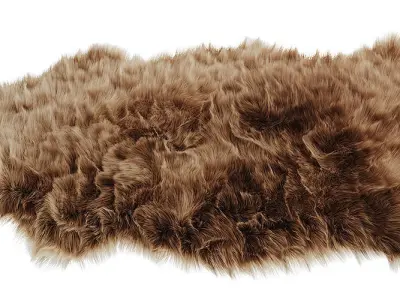 skold sheepskin rug 3D model