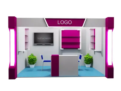 Booth Exhibition Stand a11 3D model