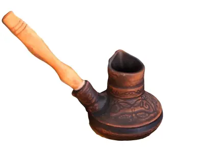 Turkish cofee Free low-poly 3D model