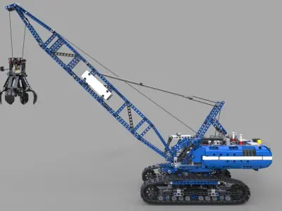 Lego Crawler Crane 3D model