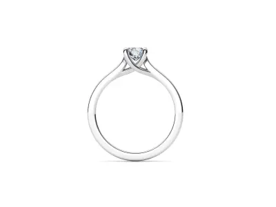 ZDR065 solitaire diamond engagement ring 3D print model
