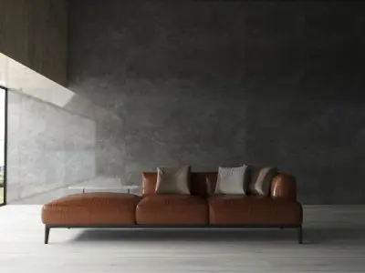 Sofa 6 Models Low-poly 3D model