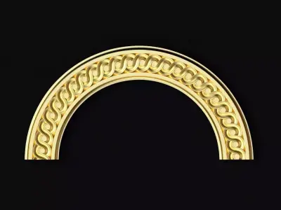 Central decor ornament for furniture 3D model 193