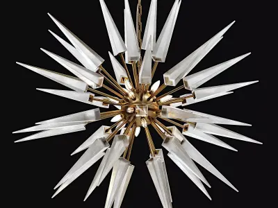 Modern Sputnik Chandelier 3D model