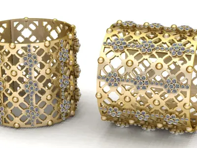 LUXURY DIAMOND RING 3D PRINTABLE MODEL 3D print model